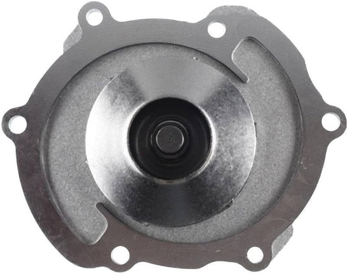 Automotive water pump with circular impeller cover and front seal opening