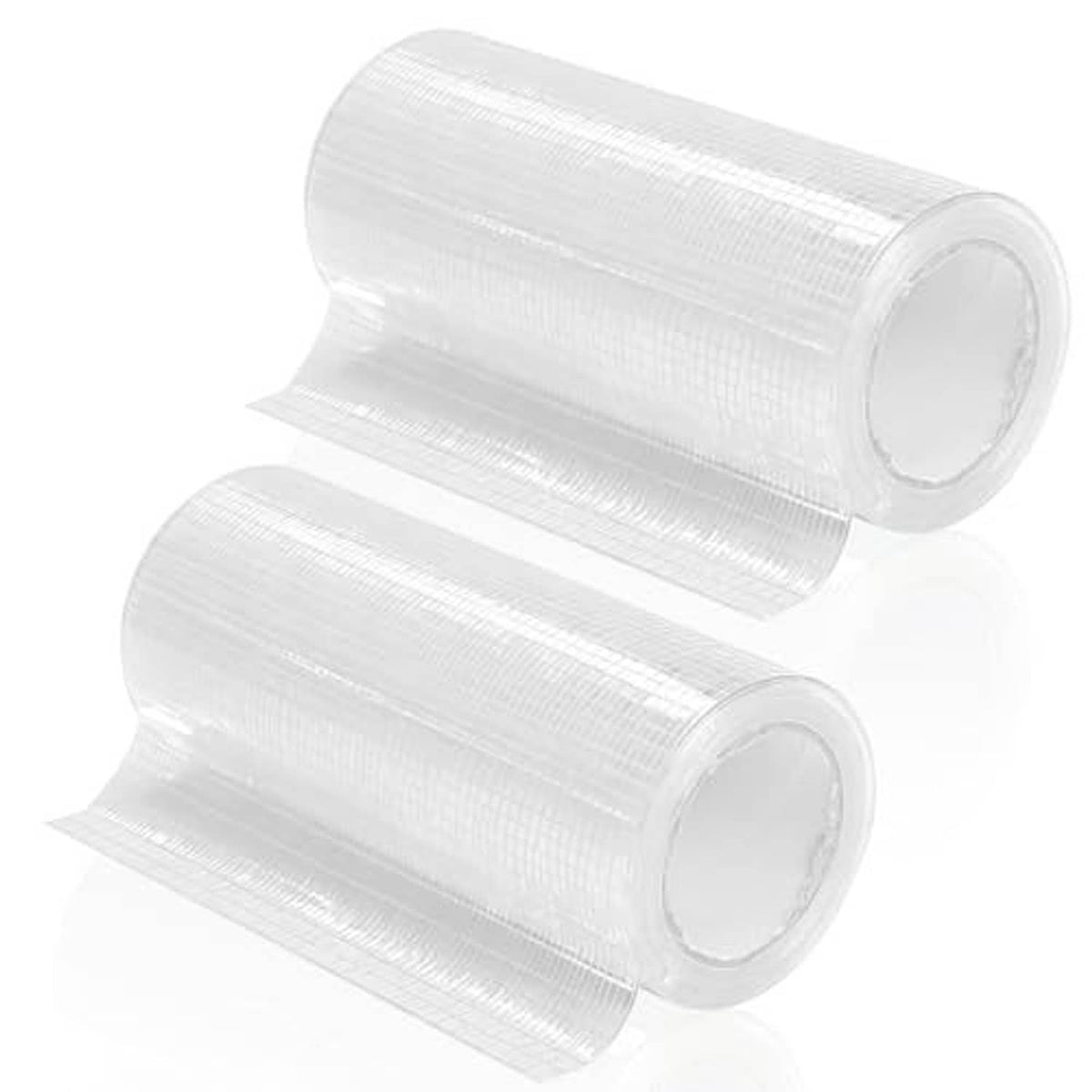 Two rolls of clear waterproof repair tape for tarps and RV awnings