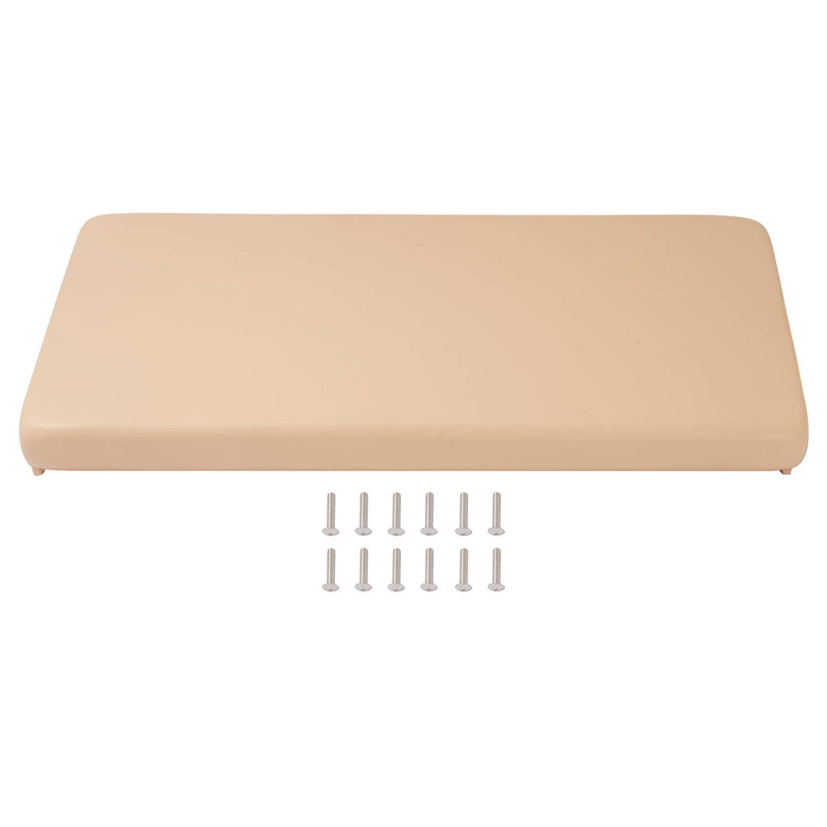 Tan seat bottom cushion for golf cart with mounting screws included