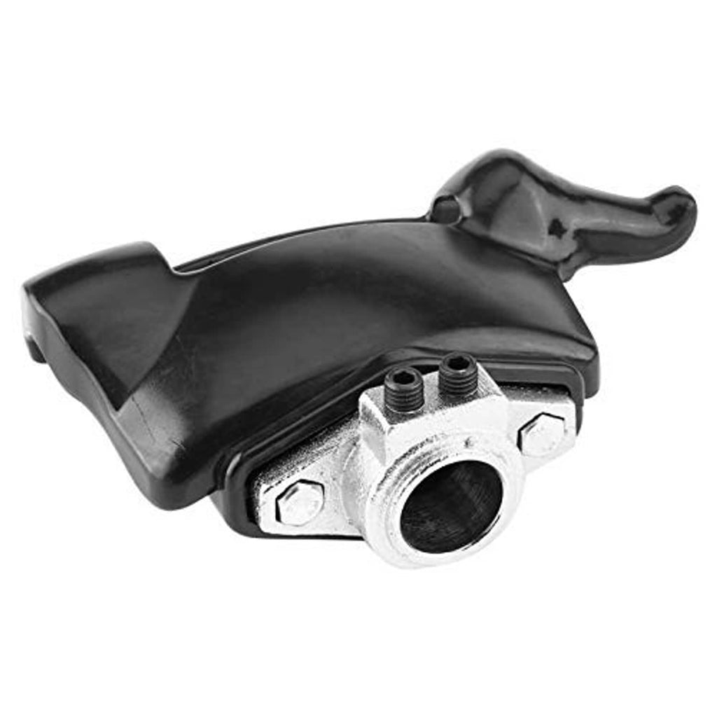 Black tire changer duck head with silver mounting base and two threaded posts