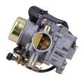 30mm CVK carburetor with black intake boot, throttle bore, and brass fittings
