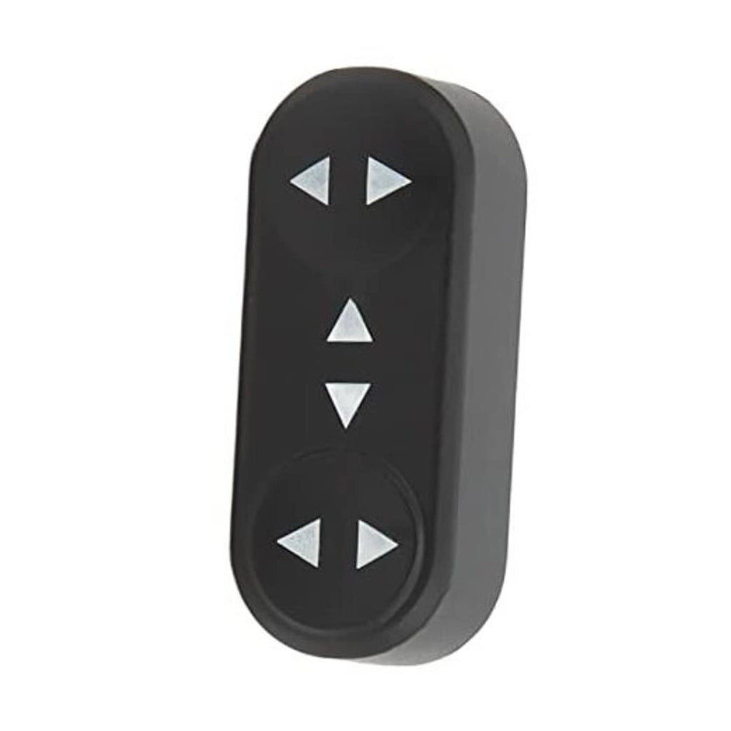 Front seat switch button cover in black ABS with up/down arrow icons