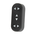 Front seat switch button cover in black ABS with up/down arrow icons