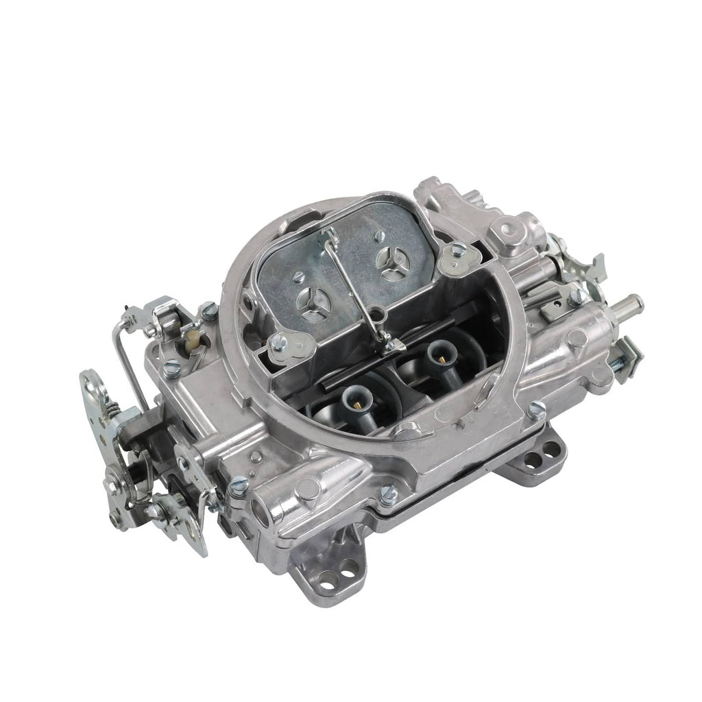 4-barrel square-bore carburetor with manual choke, front angled view