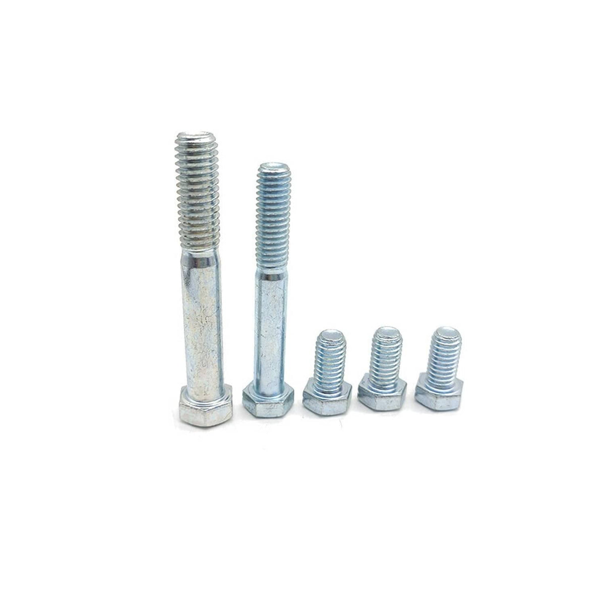 Steel bolts and hex nuts hardware set