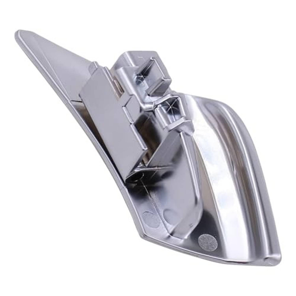 Silver seat down handle cover underside with clips and mounting points