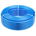 Coiled 3/4 in blue PEX-A tubing pipe, 100 ft roll