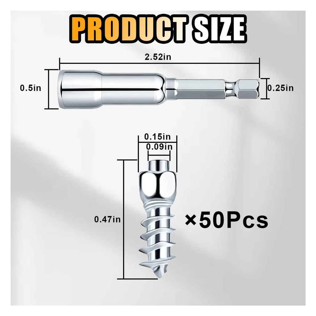 Silver installation tool with tire screw studs for anti-slip traction