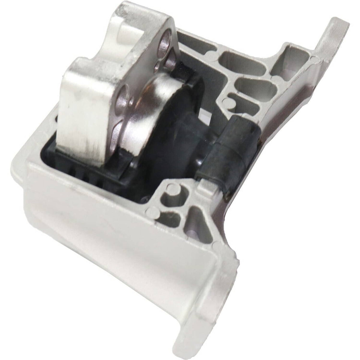 Motor mount assembly with silver arms and black rubber mount cushion