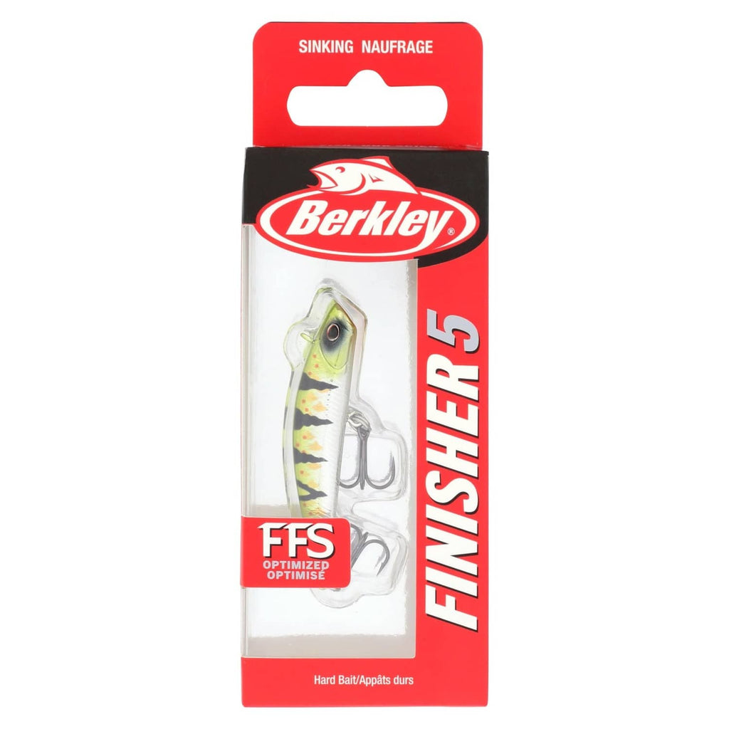 Berkley Finisher sinking lure blister pack with red and white label