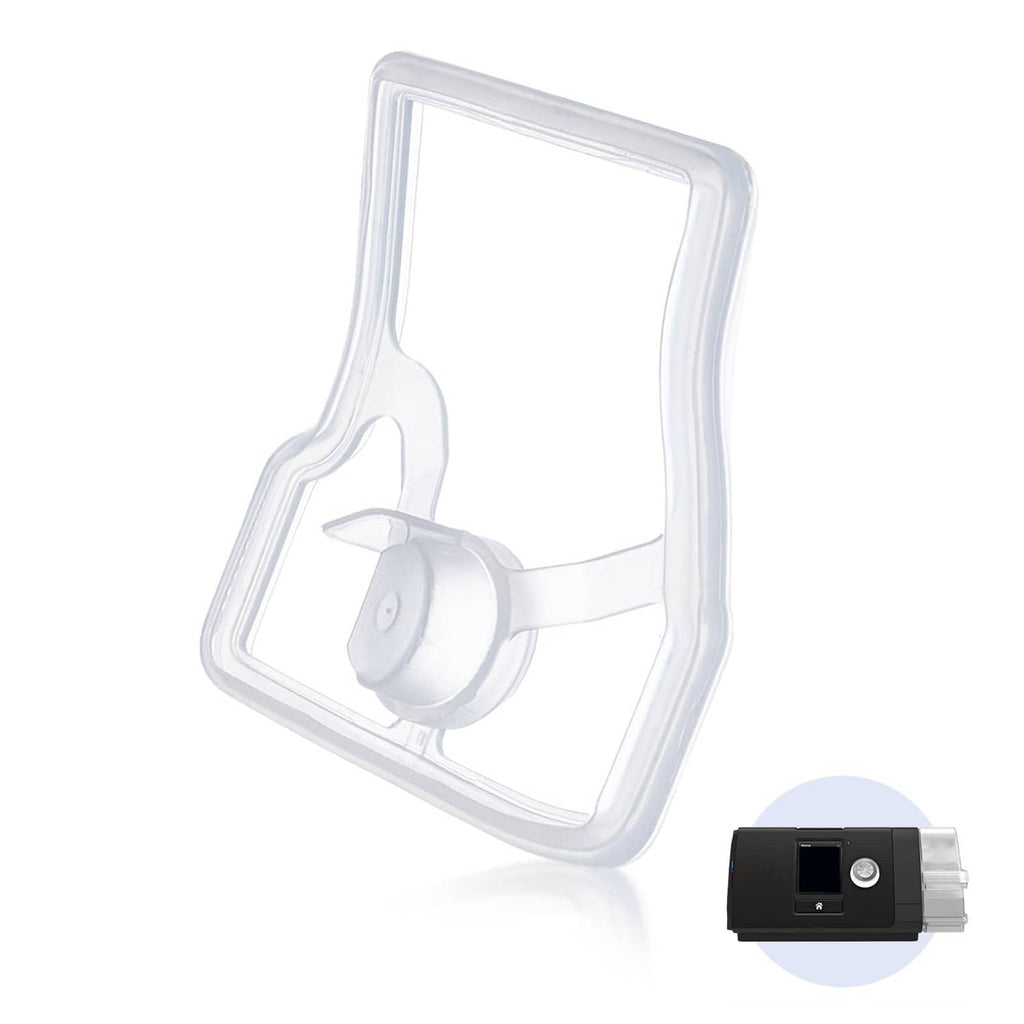 Replacement gasket for AirSense 10 water chamber, clear frame with white seal