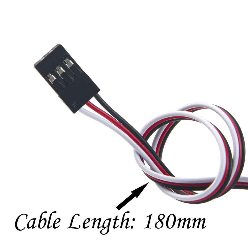 RC control switch extender with multi-color cable, 180mm length marking visible