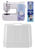 White Brother XM2701 sewing machine with accessory storage case