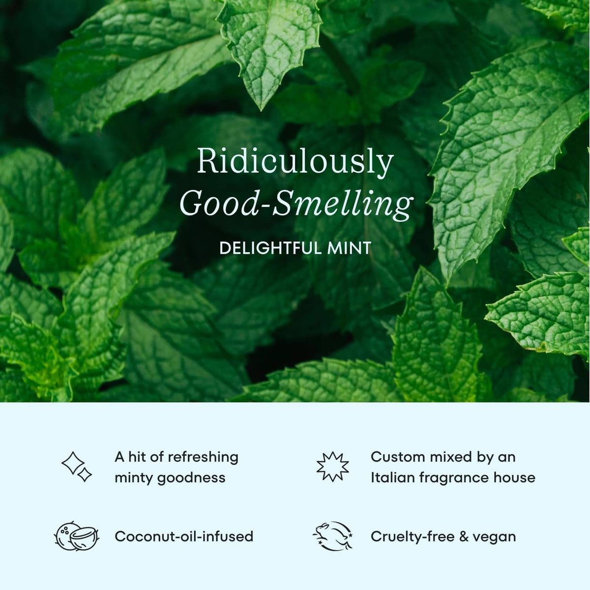 Mint flavored expanding woven dental floss