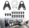 Outboard trim tilt pin wrench tool set with two wrenches and assorted black pin bolts