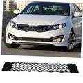 Front bumper lower grille insert with black diamond mesh pattern