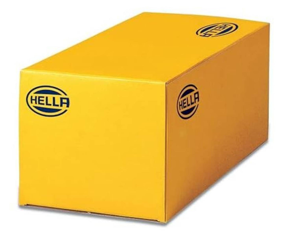 Hella-branded yellow box packaging for mini ISO relay