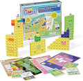 Numberblocks Mathlink cubes activity set with stacked number towers and activity cards