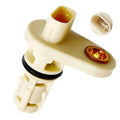 Crankshaft position sensor with white housing and amber electrical pin opening