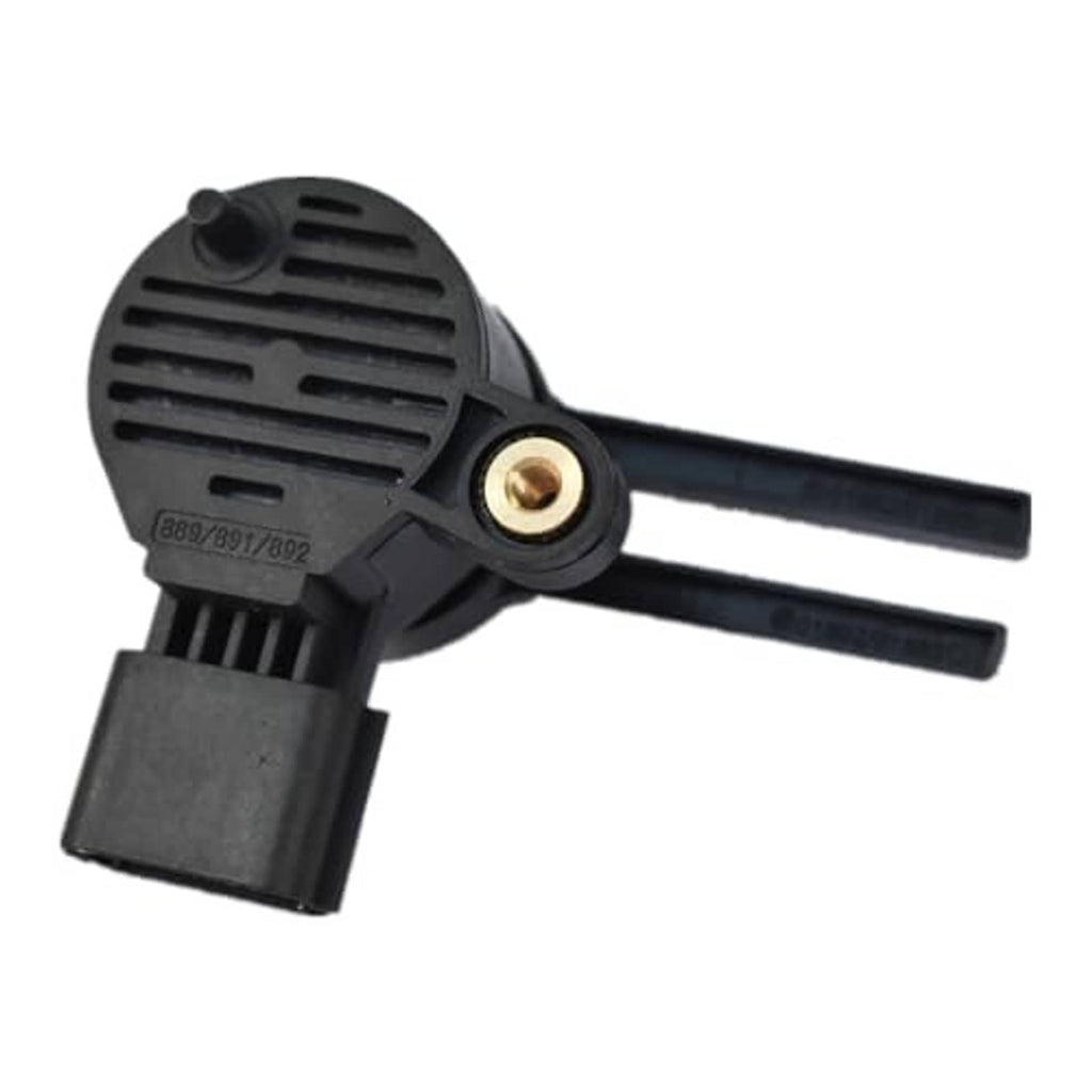 Brake pedal position sensor, black round housing with dual prongs and electrical plug