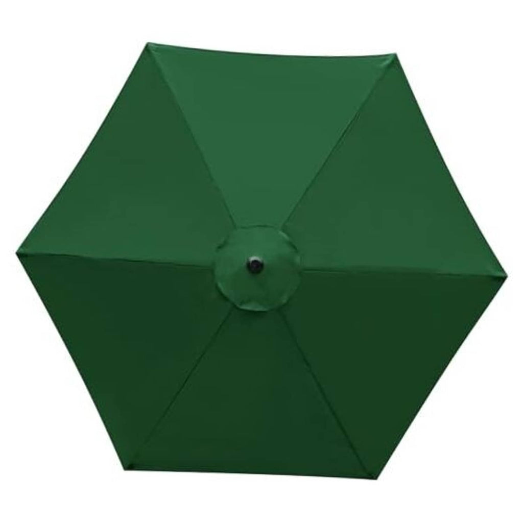 Market green octagonal patio umbrella replacement canopy with central knob