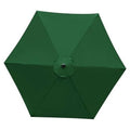 Market green octagonal patio umbrella replacement canopy with central knob