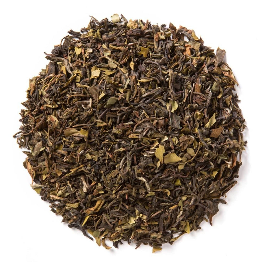 Loose leaf Himalayan white tea leaves in a heap