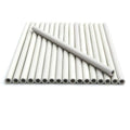 Ceramic grill radiant rods with long support bar, light gray/white