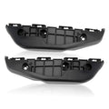 Black front bumper bracket, driver and passenger side pair with mounting tabs