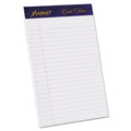 White legal-rule writing pad with blue header and Ampad Gold Fibre design