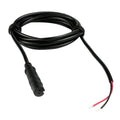 Lowrance beige boating electrical equipment cable with plug and exposed wire ends