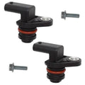 Camshaft position sensors (2-pack), black housings with red seals and metal bolts