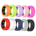 10-pack silicone ring protector covers, multicolor curved fit