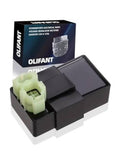 Ignition CDI box with black casing and light-green 4-pin connector