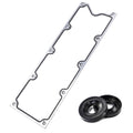 Metal gasket and two black rubber seals