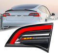 Right inner tail light brake lamp with red outer strip and clear lens segments
