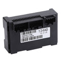 Transfer case control module with multi-pin electrical connectors, black plastic housing