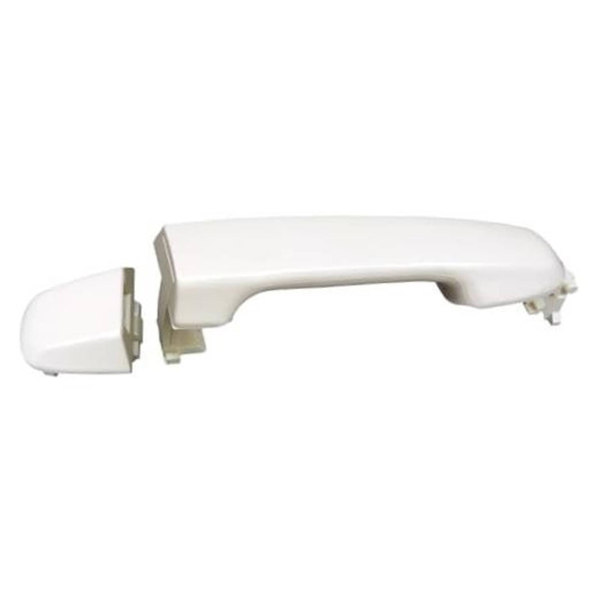 White exterior front right passenger side door handle