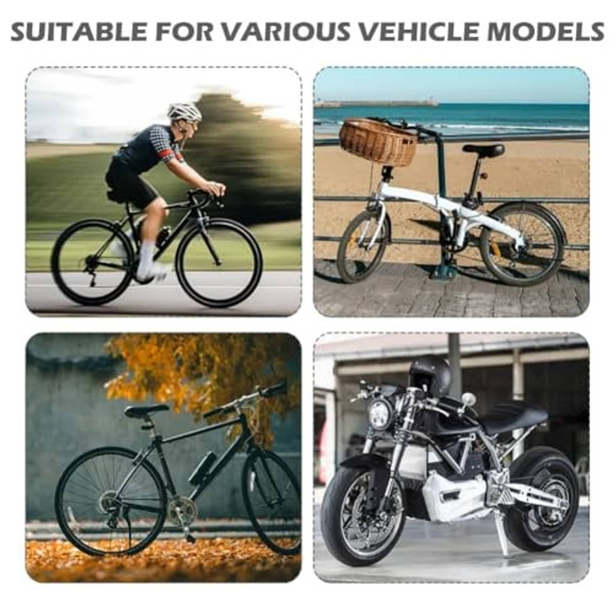 Mini bike foot pegs for various bikes, two-piece set with diamond non-slip tread