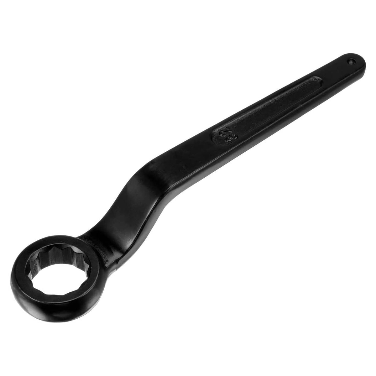 32mm offset box-end impact wrench, black steel, ring type open end