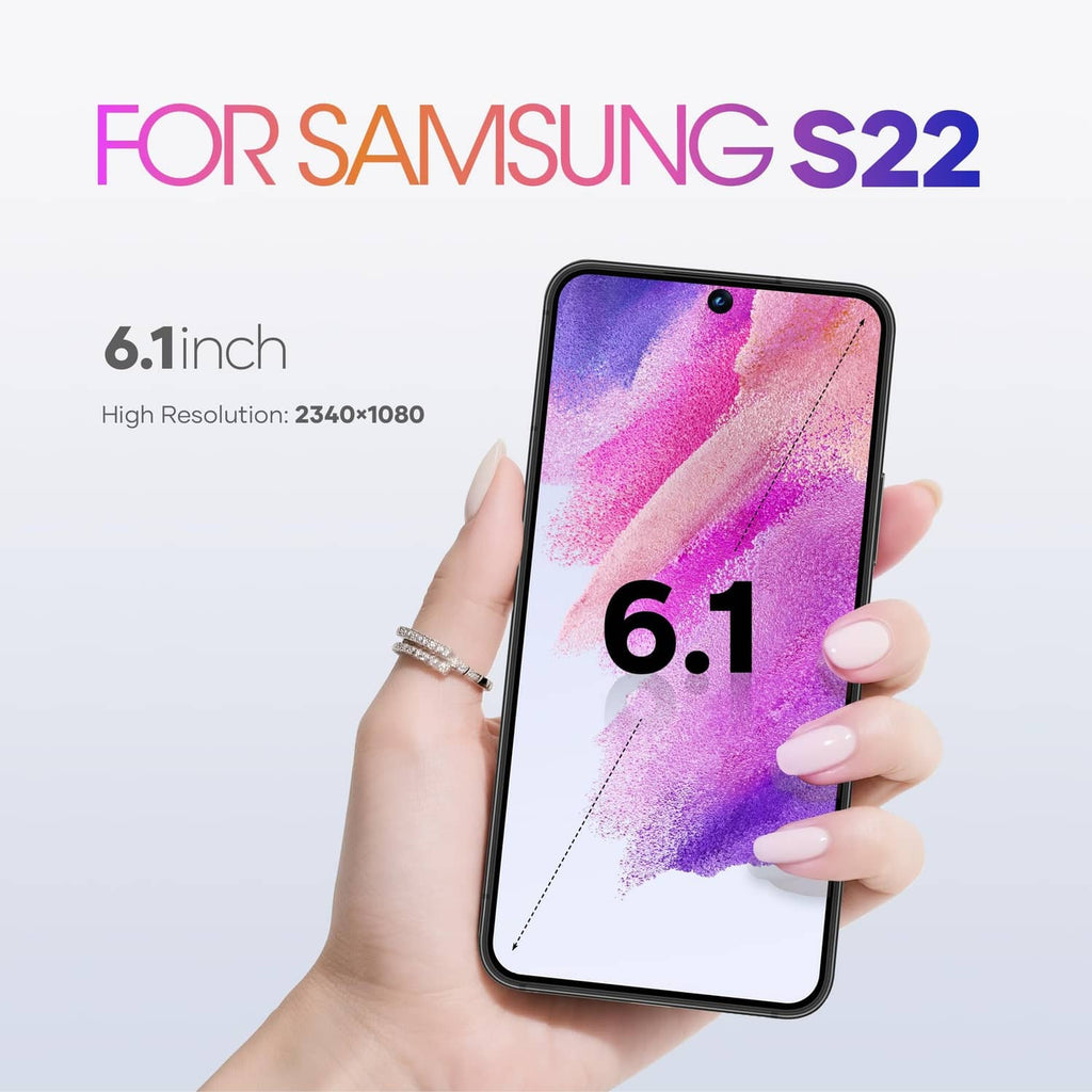 Smartphone LCD screen replacement with 6.1-inch display, held in a hand