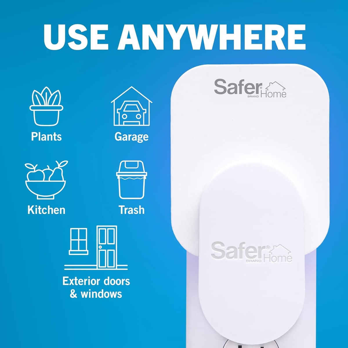 Safer Home indoor fly trap glue card refill, white glue card with mounting top