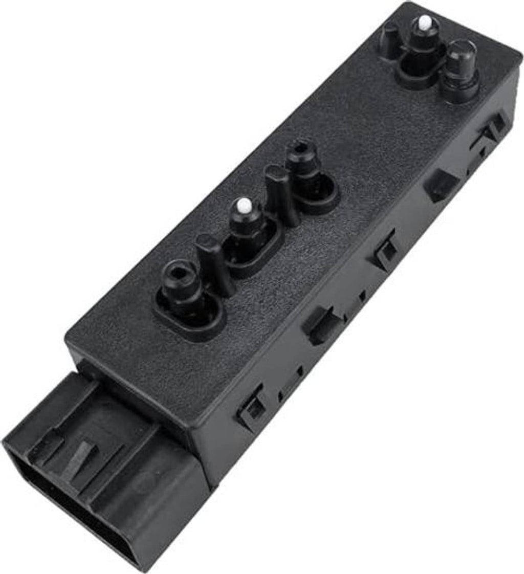 Front driver side power seat switch module, black panel with button controls