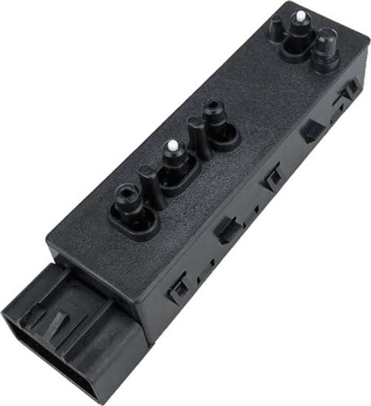 Front driver side power seat switch module, black panel with button controls