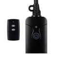 Black wireless outlet switch with ON/OFF remote control