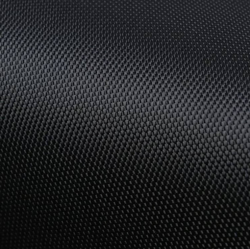 Black woven fabric close-up for log splitter cover with waterproof texture