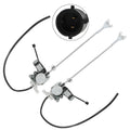 Front power window regulator set with motor and wiring harness