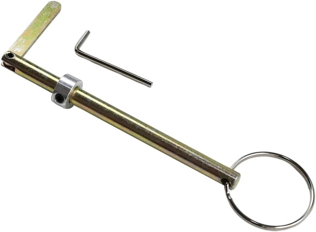 Elevator door emergency drop key tool with green lever ends and key ring