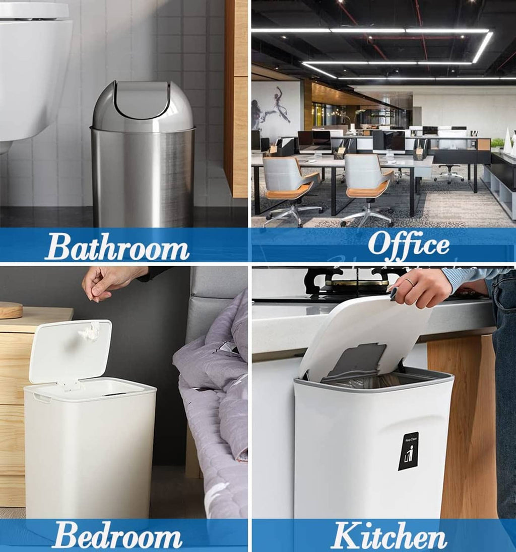 Small bin trash bag liners for bathroom, office, bedroom, and kitchen bins