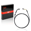 Throttle cable set with black housing loop and brass end fittings